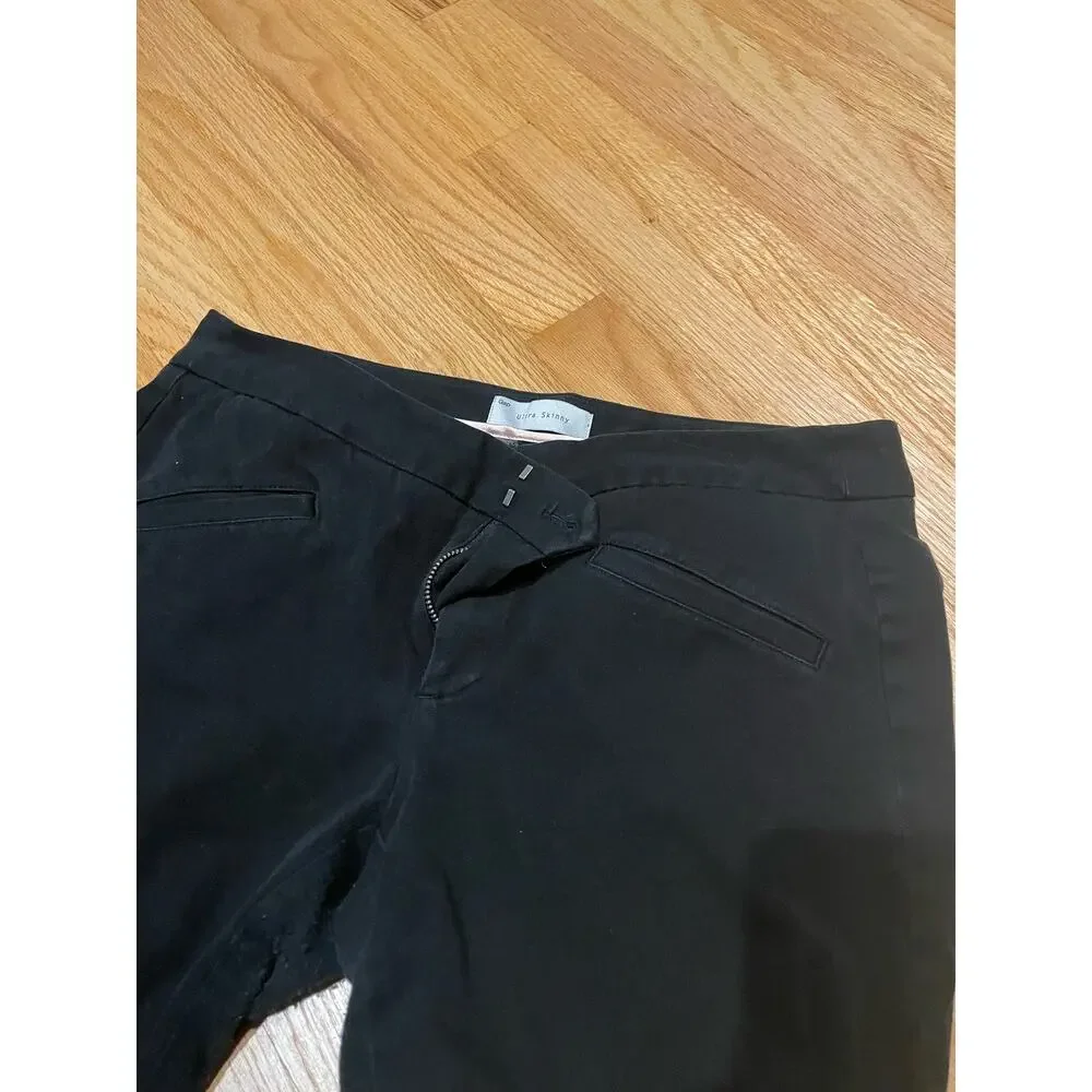 GAP Ultra Skinny black two way stretch pants size 8R